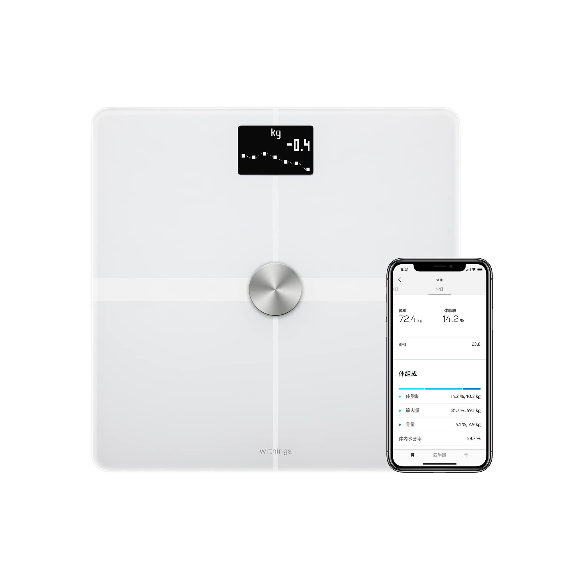 Amazon.co.jp: Withings Body + フランス生まれのスマート体重計