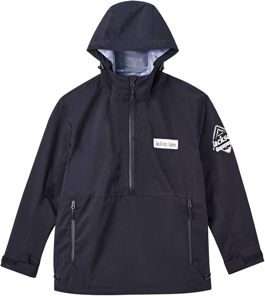 Amazon | ジャクソン(Jackson) 耐久撥水ハーフジップパーカー ブラック