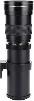 Amazon | 望遠レンズ、420-800mm F/8.3-16望遠レンズDSLRカメラ用手動
