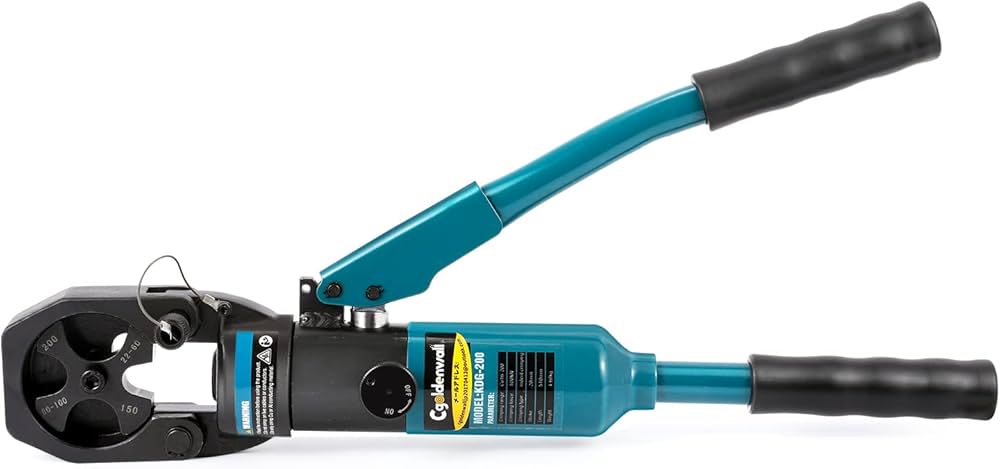 Amazon | CGOLDENWALL 油圧圧着ペンチ 手動油圧式圧着工具 使用範囲16