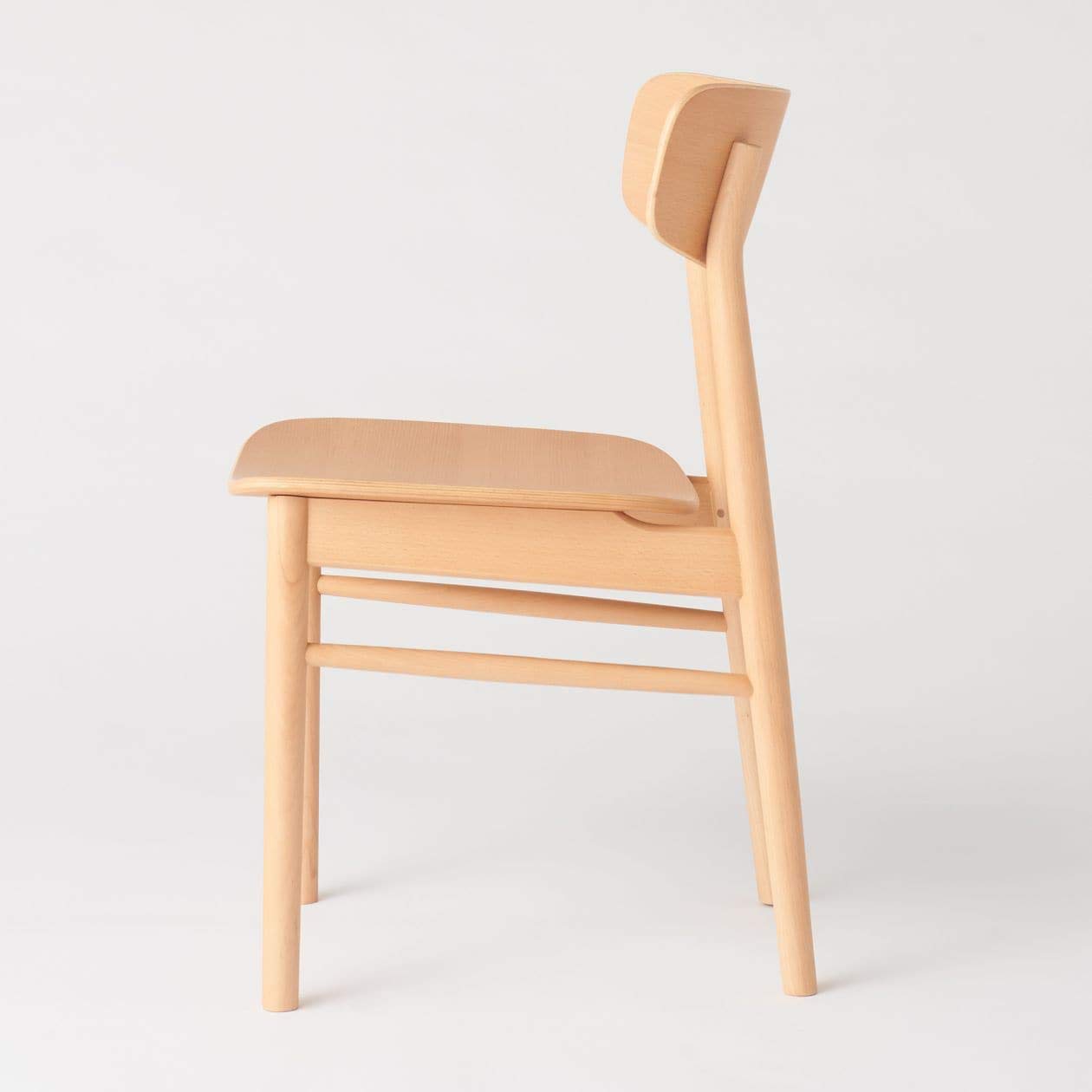 Amazon｜無印良品 ラウンドチェア・ブナ材 幅45×奥行51×高さ77cm