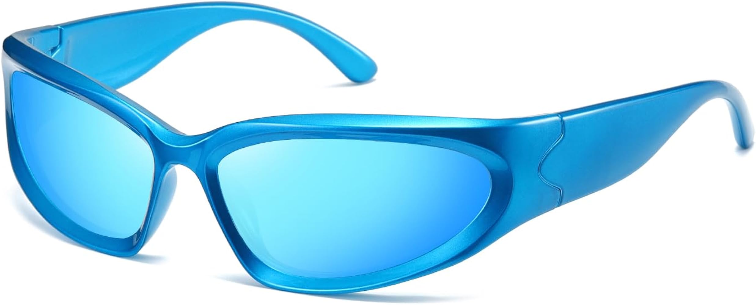 Amazon.com: kimorn Y2K Wrap Around Polarized Sunglasses Womens men