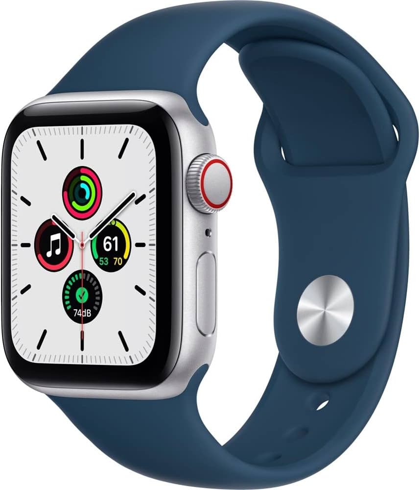 Amazon.com: Apple Watch SE (GPS) 44mm Silver Aluminum Case with