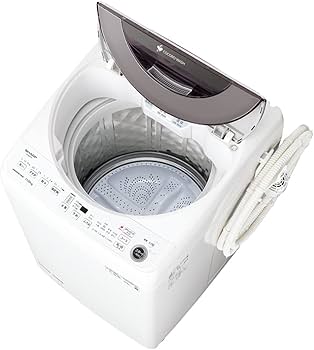 Amazon | シャープ SHARP 洗濯機 ES-GW11F-S シルバー系 穴なし槽