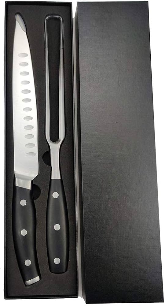 Amazon | カービングナイフとフォークセット - 8インチのカービング