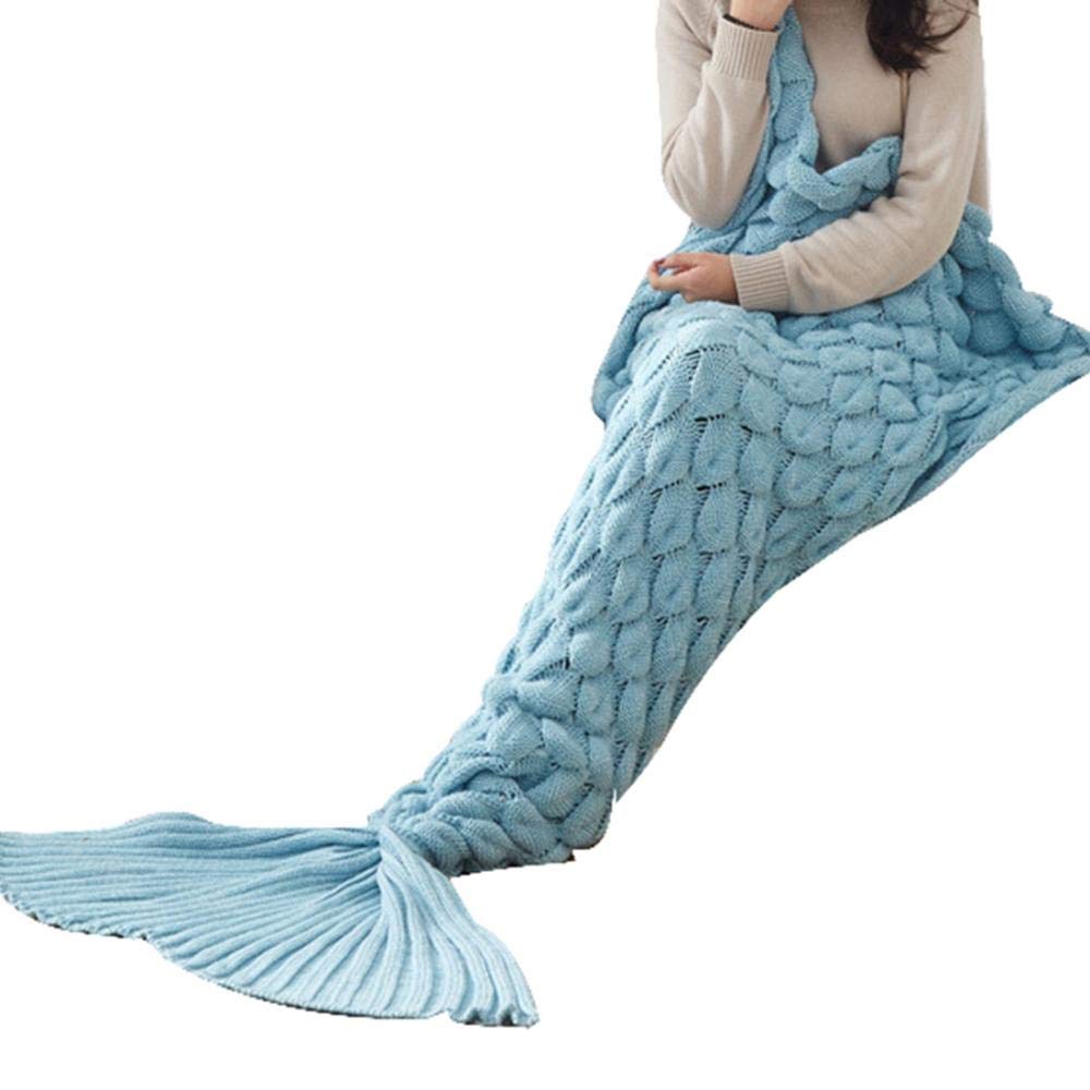 Amazon｜tanggo マーメイド ブランケット 大人 着る毛布 人魚 ニット