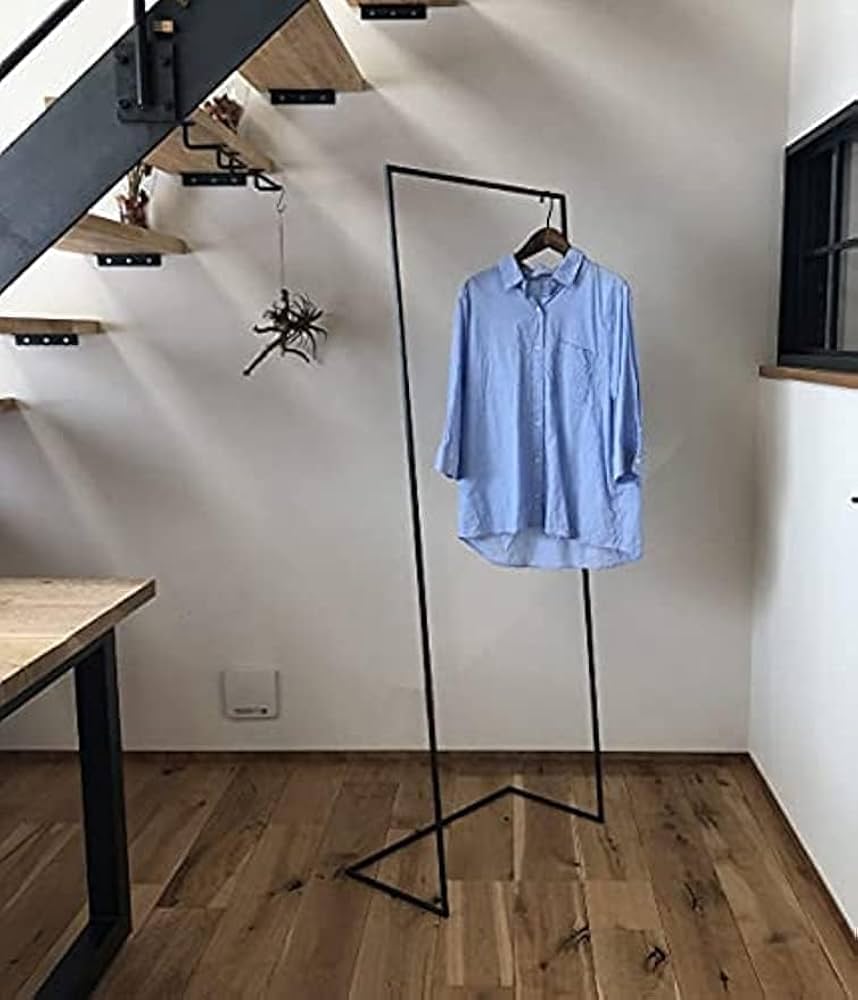 Amazon｜アイアン ハンガーラック おしゃれ スリム シンプル L 完成品
