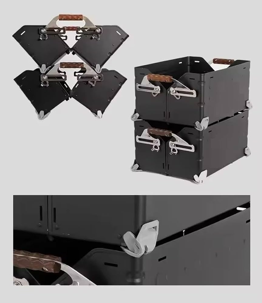 Amazon.co.jp: CHANODUG OUTDOOR マットブラック シェルフコンテナ 25