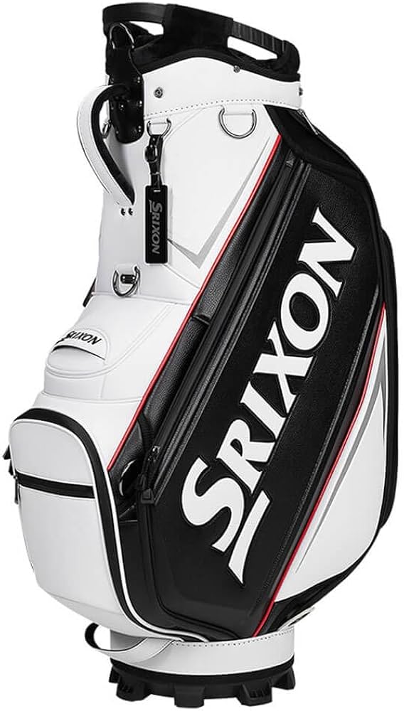 Amazon.co.jp: Srixon Tour Staff Bag 2025 ブラック/ホワイト/レッド