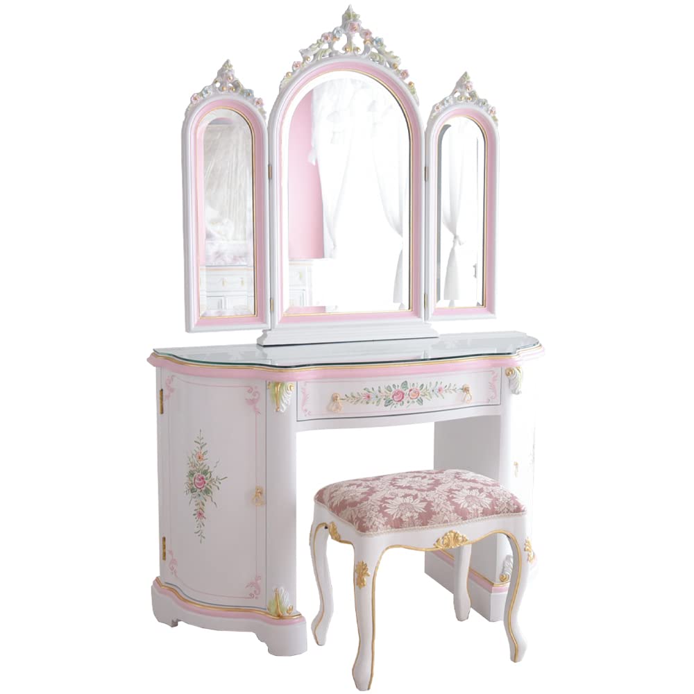 Amazon｜ドレッサーおしゃれ ドレッサー白 姫ドレッサー姫系