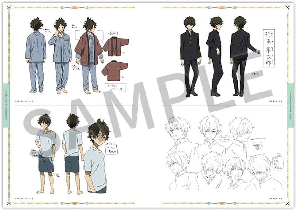 Amazon.co.jp: 氷菓 公式設定集 設定資料集 京都アニメーション 公式