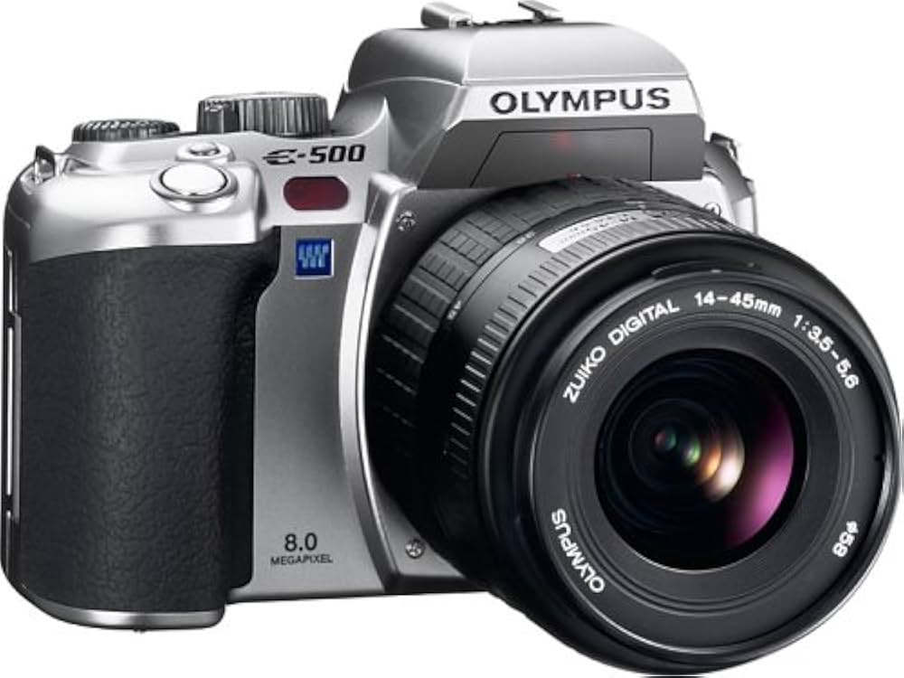 Amazon | OLYMPUS デジタル一眼レフカメラ E-500 シルバー レンズ
