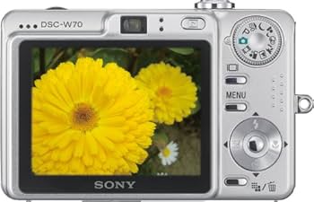 Amazon.com : Sony Cybershot DSCW70 7.2MP Digital Camera with 3x