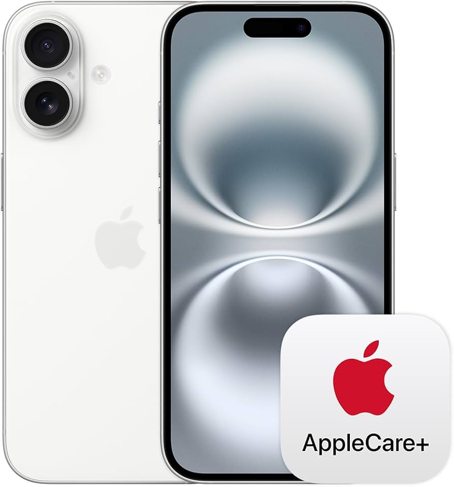 Amazon | Apple iPhone 16 (128 GB) - ホワイト + 2年延長 AppleCare+