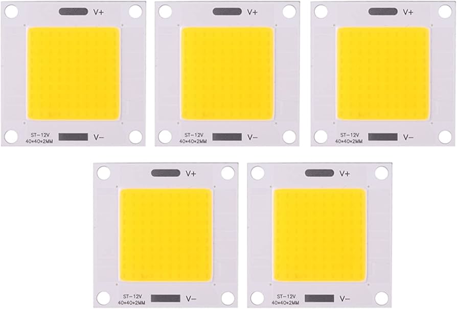 Amazon | 5枚セット COB LEDチップ LEDチップ 3000-3200K チップライト