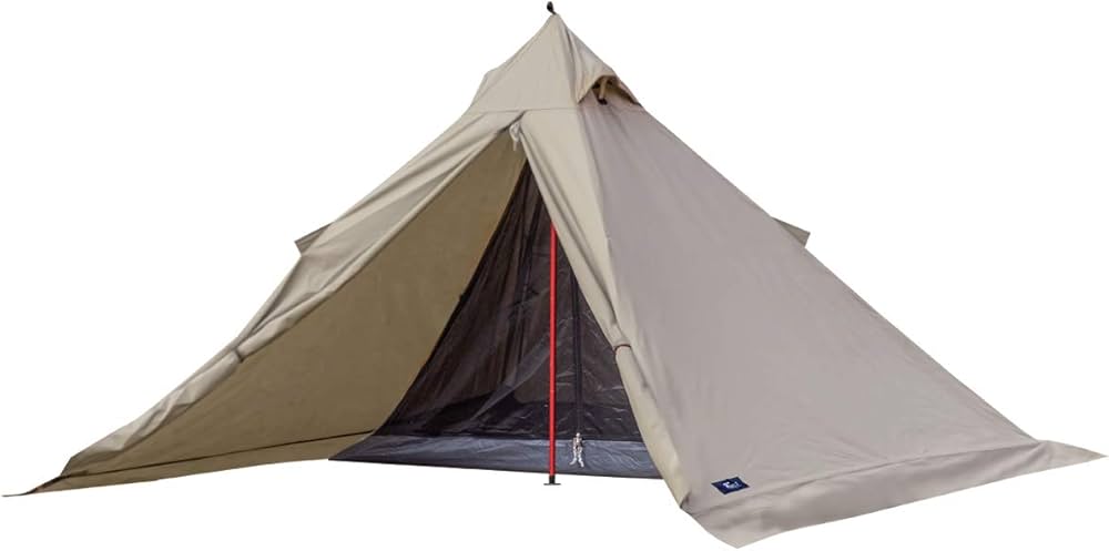 Amazon | FIELDOOR ワンポールテント240 T/C(ポリコットン) 【カーキ