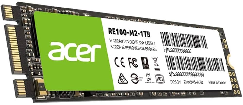 Amazon | Acer RE100-M2-1TB SATA M.2 2280 3D NAND 最大560MB/s 五年