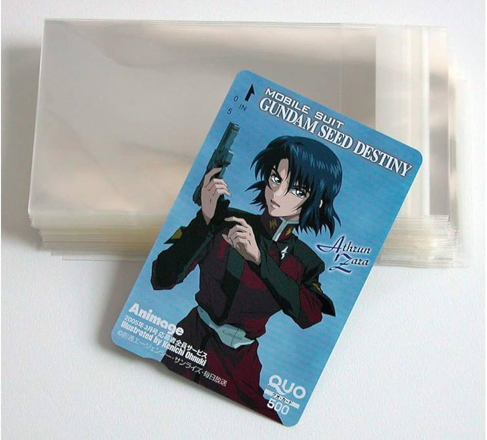 Amazon.co.jp: クオカード用スリーブ【ふた付】 #40 59×86+30 100枚