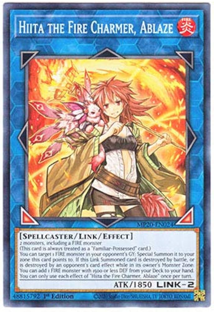 Amazon.co.jp: 遊戯王 英語版 MP20-EN024 Hiita the Fire Charmer