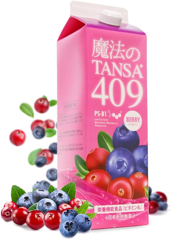 Amazon.co.jp: 魔法のTANSA(タンサ)409 【6本セット】ベリー味 1000ml