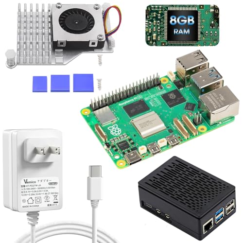 Raspberry Pi 5 8GB RAM ケース付き 2/7まで Amazon.co.jp: RasTech