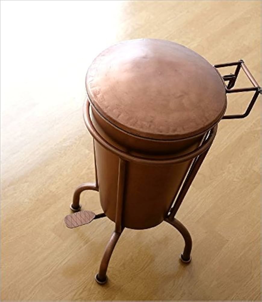 Amazon｜ゴミ箱 おしゃれ ペダル ふた付き ペダルビン アイアン