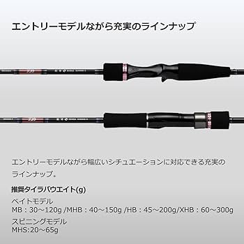 Amazon.co.jp: ダイワ(DAIWA) タイラバロッド 紅牙X 69HB-S ブラック