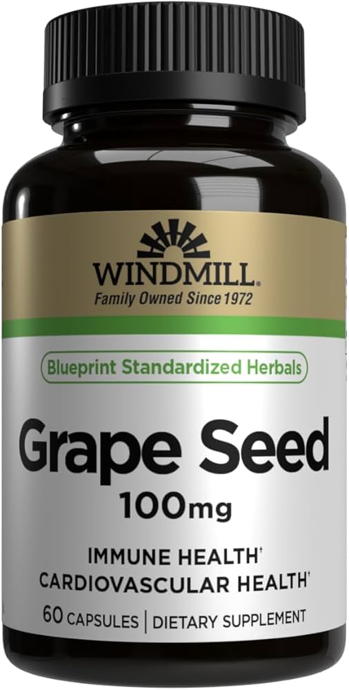 Amazon.com: Windmill Grape Seed Extract 100 Mg Capsules 60 Ea