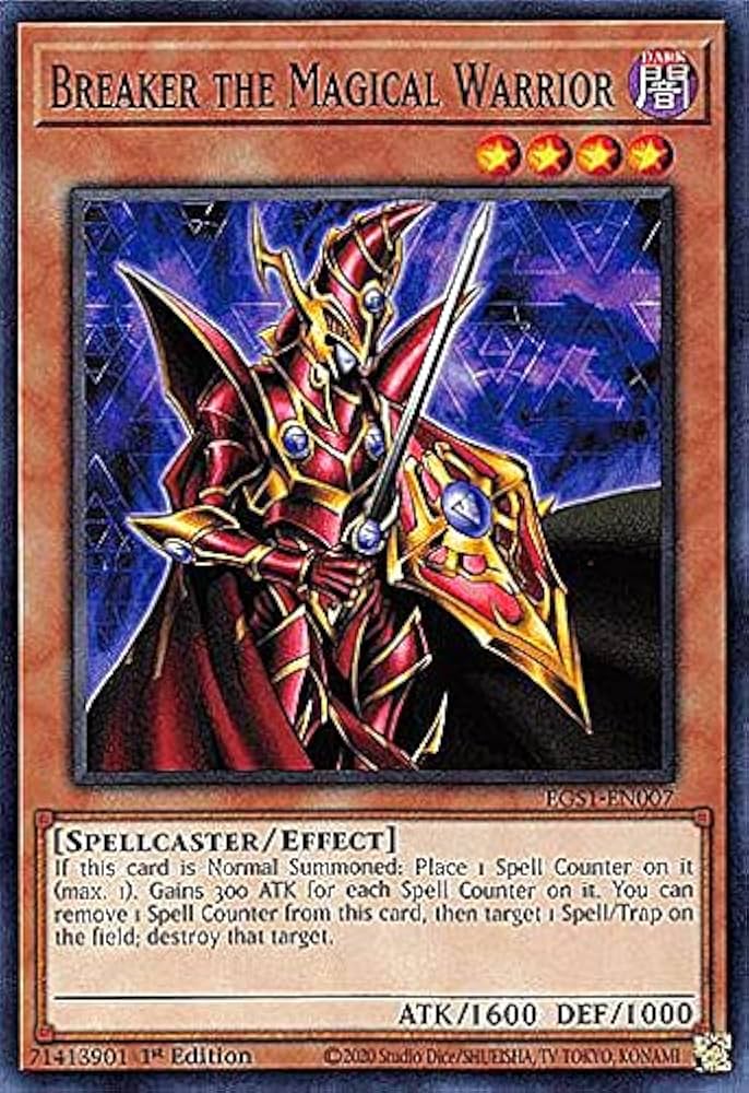 Amazon.co.jp: 遊戯王 EGS1-EN007 魔導戦士 ブレイカー Breaker the