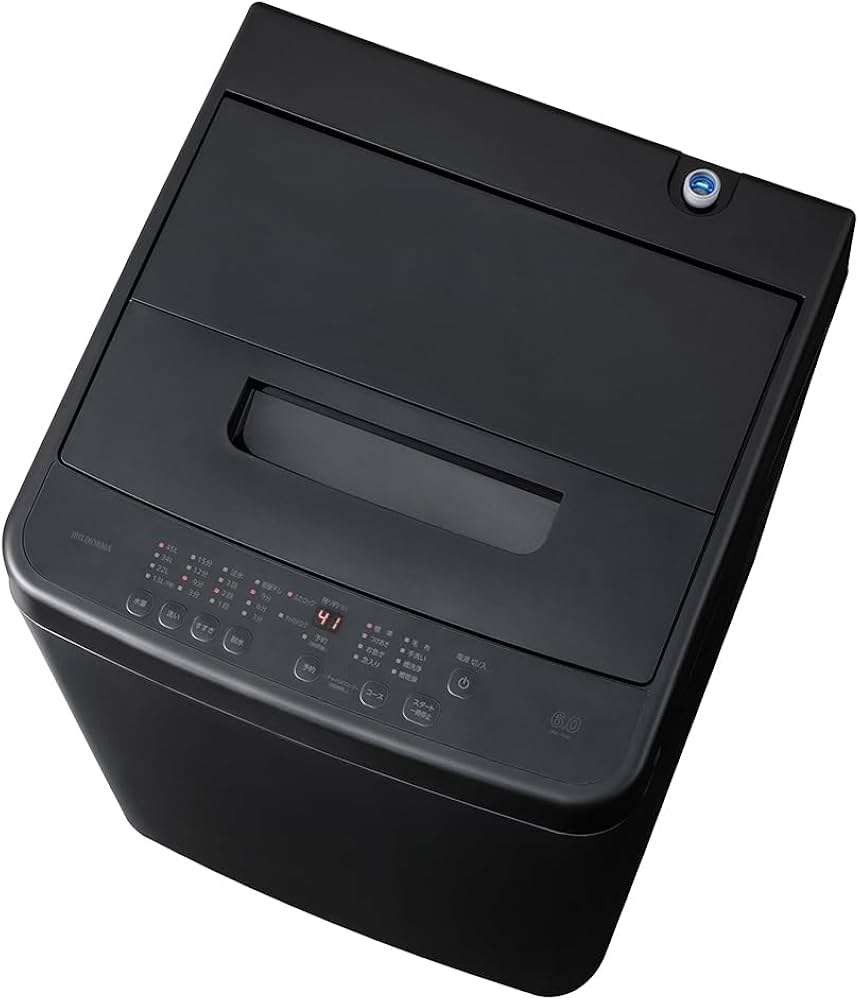 Amazon | アイリスオーヤマ 洗濯機 6.0kg ブラック IAW-T606-B ガチ