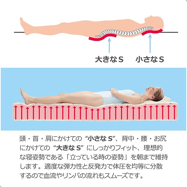 Amazon.co.jp: マニフレックス エルゴトッパー 睡眠の質を上げる高反発