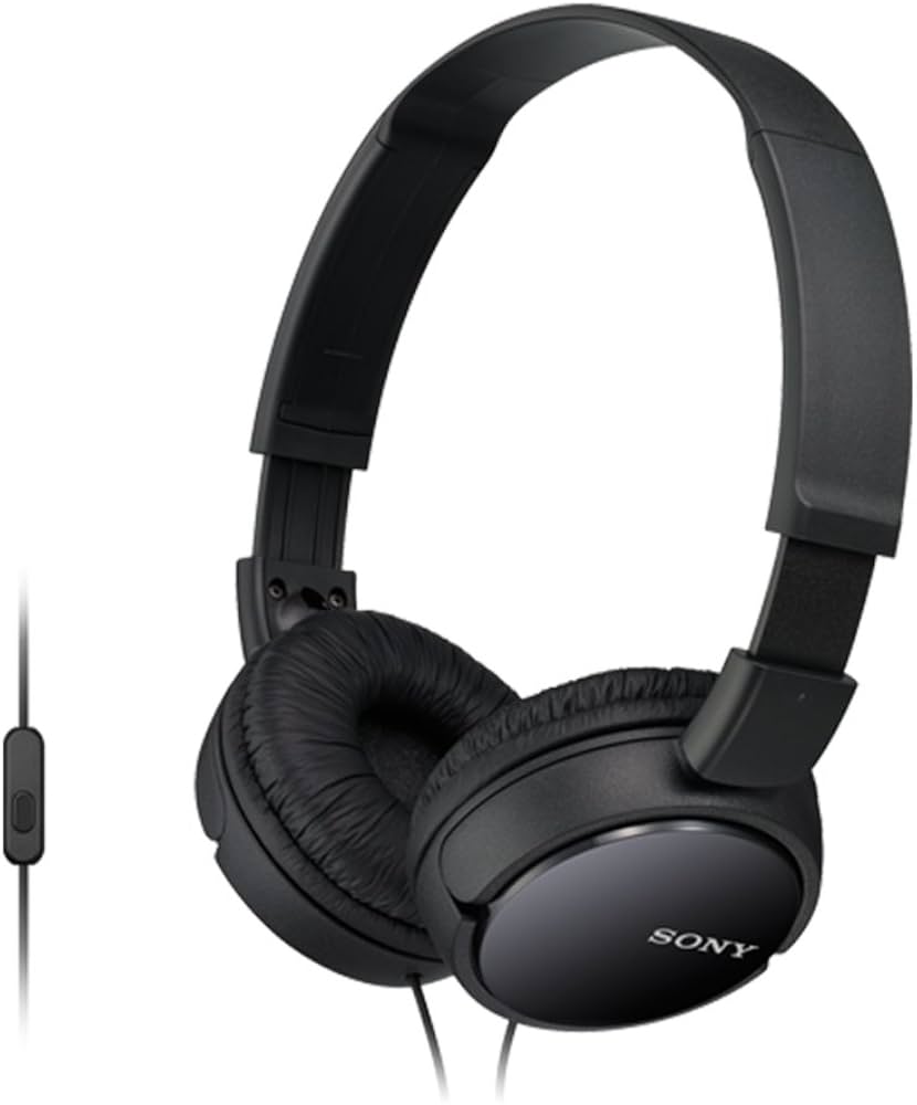 Sony MDR-ZX110AP Wired On-Ear Headphones with tangle free cable