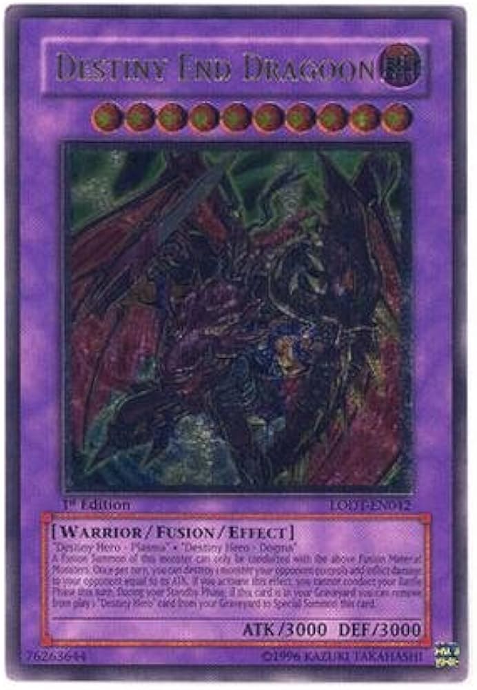 Amazon.com: Yu-Gi-Oh! - Destiny End Dragoon (LODT-EN042) - Light