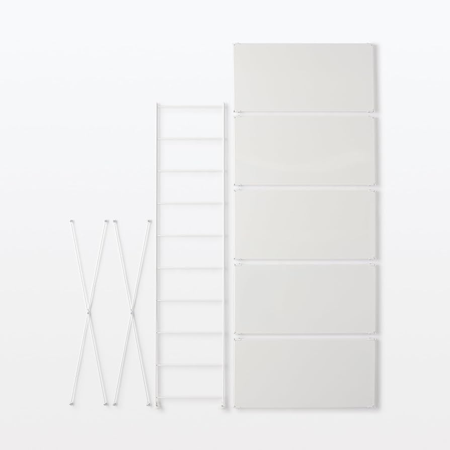 Amazon｜無印良品 スチールユニットシェルフ用スチール棚追加セット 幅