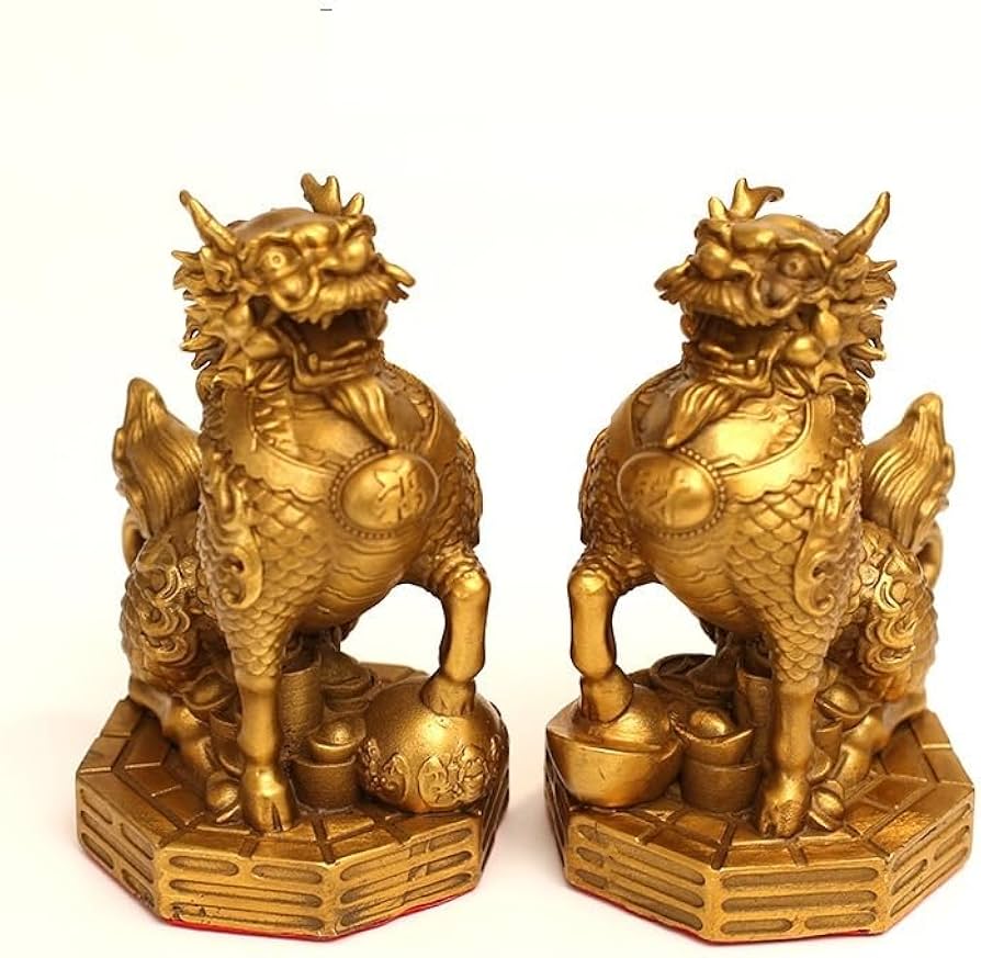 開運】四霊獣チーリン（麒麟）置物