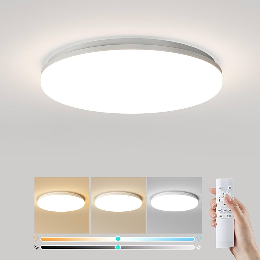 Amazon.co.jp : LEDシーリングライト6畳8畳 30W φ30cm 3800LM