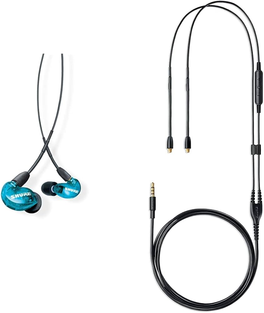 Amazon.com: Shure SE215 Pro in Ear Earphone, Blue Detachable