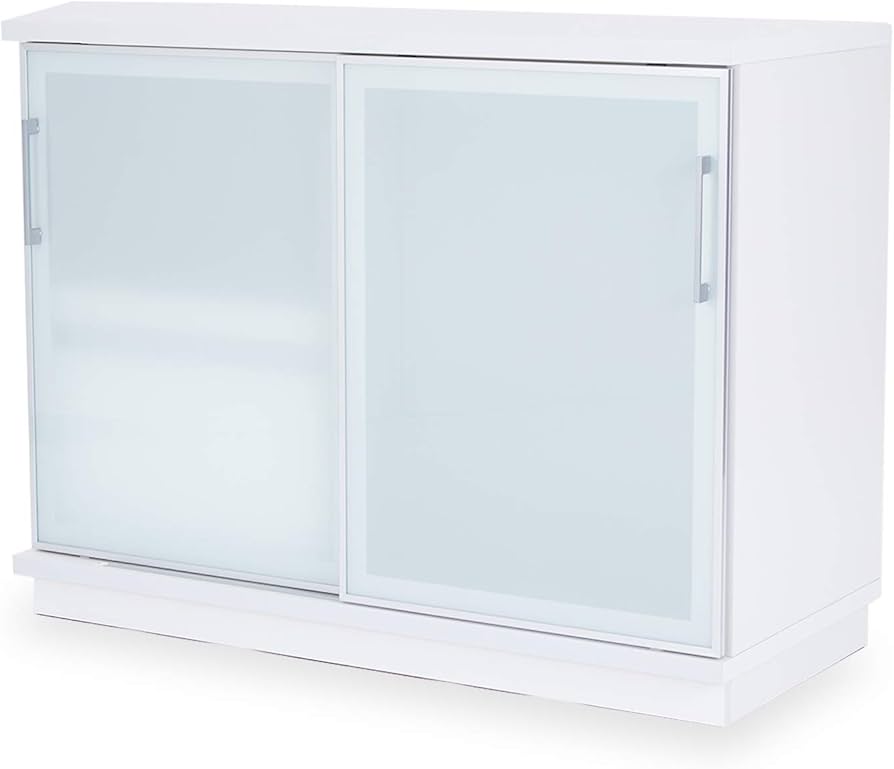 Amazon｜LOWYA ロウヤ キッチンカウンター 食器棚 ロータイプ 完成品