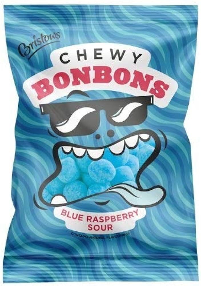 Amazon.com: Bristows Chewy Blue Raspberry Bon Bons 150g (Pack of 6