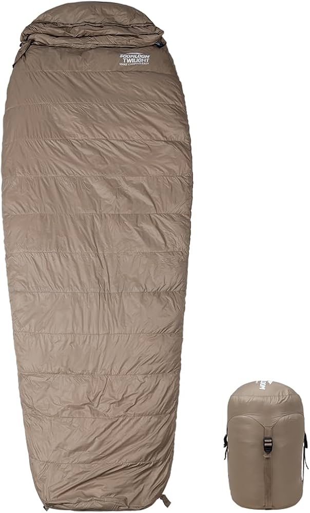Amazon.co.jp: Soomloom寝袋マミー型ガチョウダウンシュラフTwilight