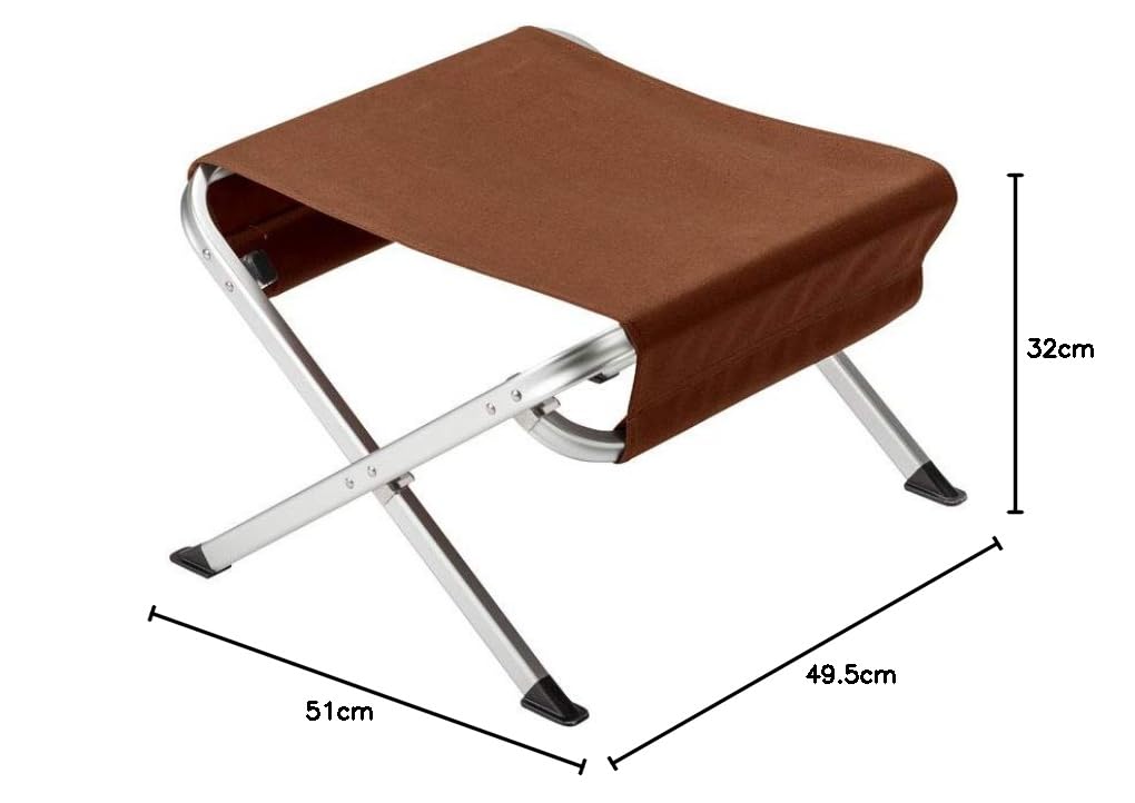 Amazon.co.jp: Snow Peak LV-103BR Low Chair Ottoman Brown : Home