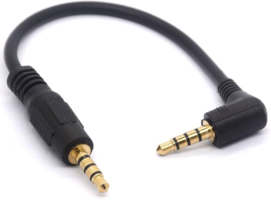 Amazon | GLHONG ショート3.5mm TRRS オーディオケーブル 金メッキ 90