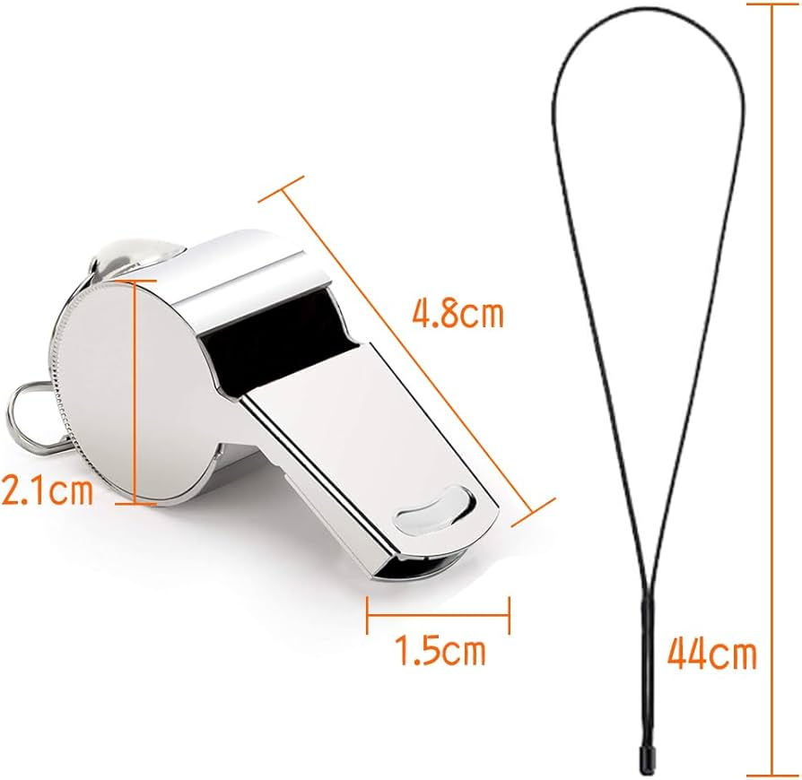 Amazon.co.jp: ホイッスル ステンレス製ホイッスル シルバー 笛 ネック