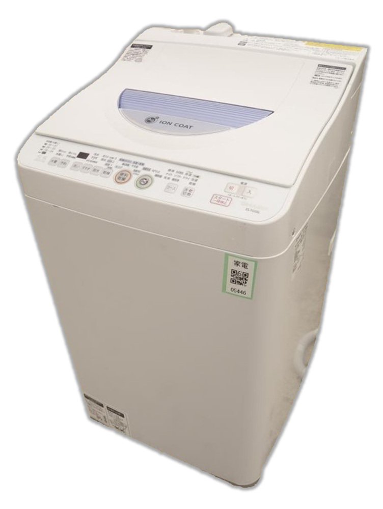 Amazon | SHARP タテ型洗濯乾燥機 穴なし槽カビぎらい ブルー系 洗濯