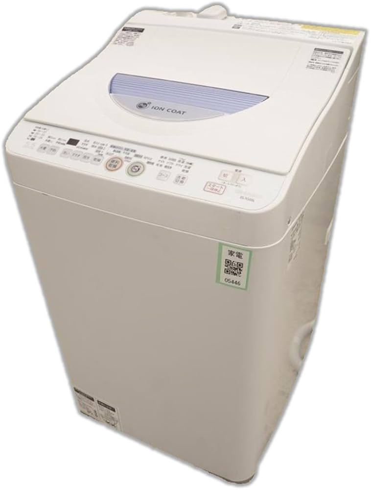 Amazon | SHARP タテ型洗濯乾燥機 穴なし槽カビぎらい ブルー系 洗濯