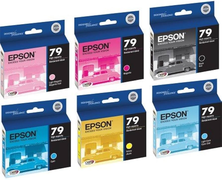 Amazon.co.jp: Epson 79 - インクカートリッジ 6本セット 6個パック