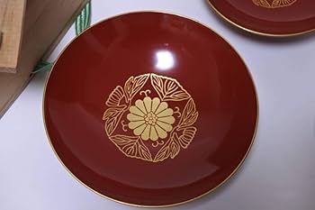 Amazon.co.jp: 皇室御下賜品賀陽宮家紋入り御下賜三重盃永遠の御家宝