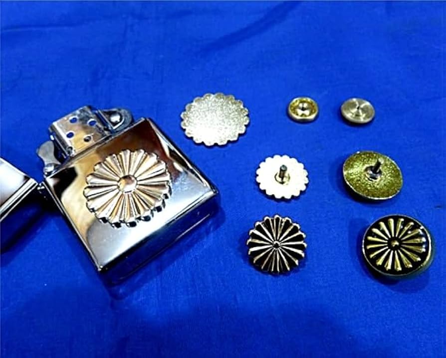 Amazon.co.jp: 選択/金属製/菊花紋章/菊花紋/菊紋/菊の御紋/十六葉八重