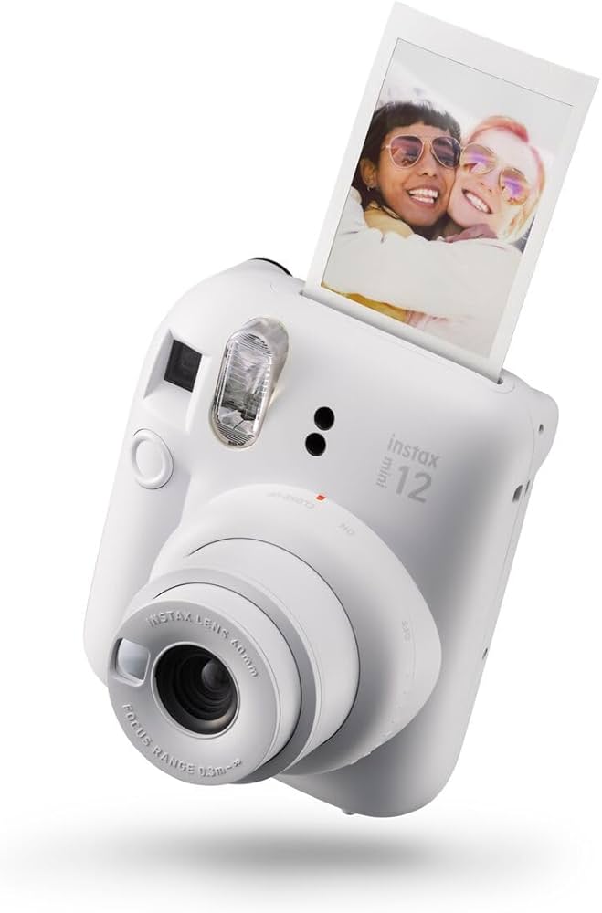 Amazon | instax mini 12カメラ、クレイホワイト。 | インスタント