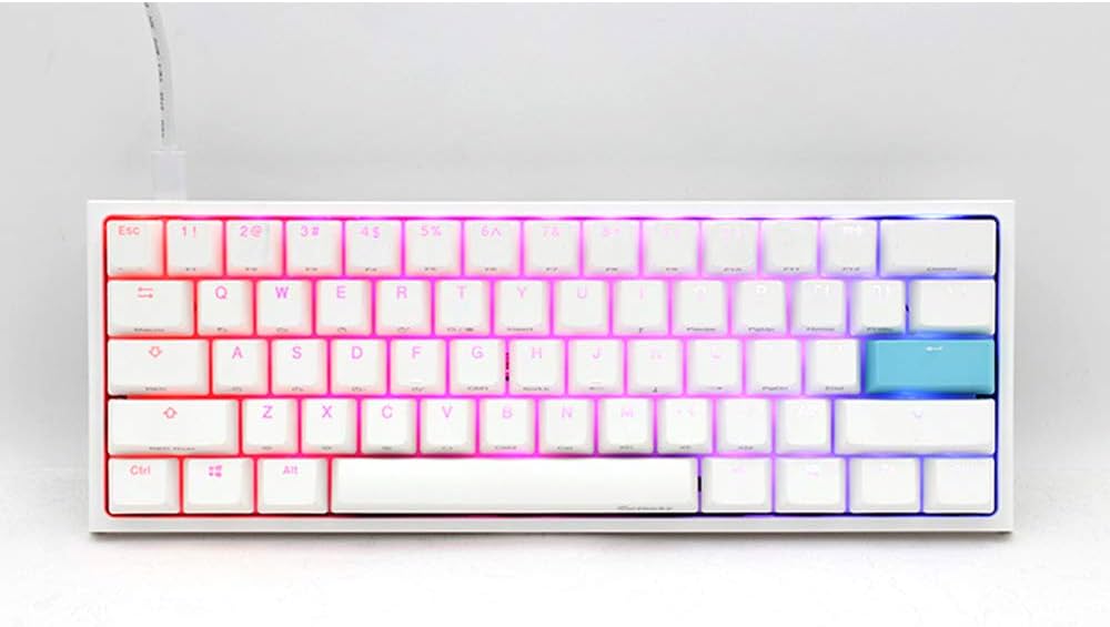 Ducky one 2 Mini White - Cherry MX Blue Switch - Version 2 (Year